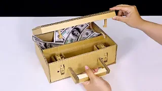 DIY Cardboard Suitcase - Cardboard Crafts