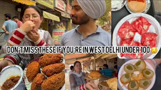 Don’t miss these if you’re in west delhi under 100rs super delicious food 🍛/ punjabi vlog/ food vlog