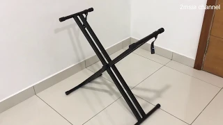 BSL Q-2X Double X Adjustable Keyboard Stand Bracket Digital Piano Installation X琴架安装