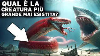 Gli animali più grandi mai esistiti sulla Terra. Confronto di dimensioni