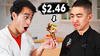 Impressing the World's TOUGHEST Chef Using Cheap Ingredients (ft. Eric Chong)