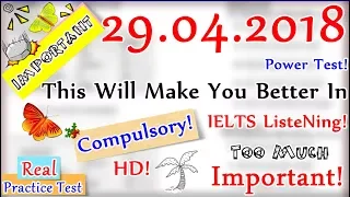 IELTS LISTENING PRACTICE TEST 2018 WITH ANSWERS | 29.04.2018