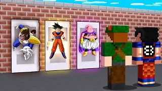 NÃO ESCOLHA A PORTA DO DRAGON BALL SUPER ERRADA NO MINECRAFT!!