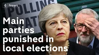 Tories and Labour punished in local elections