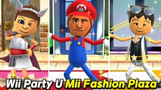 Mii Fashion Plaza gameplay Pian-Pian vs Hyun-woo vs LEonel vs Zi-Kai | Wii Party U | AlexgamingTV