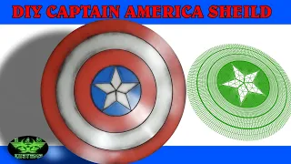 DIY CAPTAIN AMERICA SHIELD