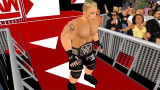 roman vs brock in  wr3d wrestlemainia