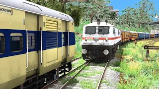 Two Trains come on the Same Track due to track fault -  Train Simulator