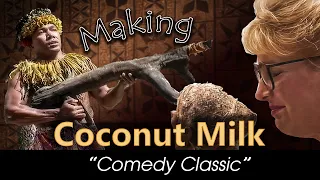 Samoan Comedian Polynesian Cultural Center 1995 - Making Coconut Milk (Chief Sielu Avea)