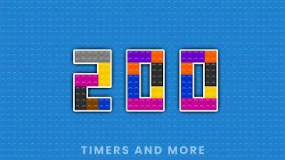 200 Seconds Colourful LEGO Inspired Countdown Timer