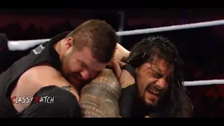 Brock Lesnar saves Roman Reigns   One vs All Match   WWE Raw 2016 1