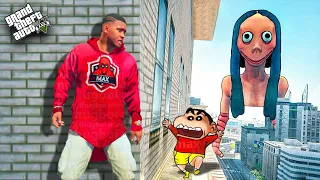 SHINCHAN Found MOMO GHOST In GTA 5.. (Horror Mod)