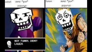 Undertale AU's: Fanon V.S. Canon