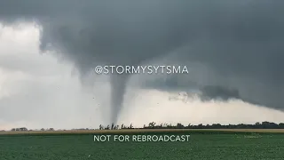 Close Range Tornado Intercept!  The destructive Sycamore, IL tornado from 8/9/21