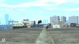 Stunt Jump FAIL 1080 HD - grand theft auto 4 GTA4 gta iv GTAIV