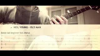 Neil Young - "OLD MAN" | Simple, beginner banjo licks