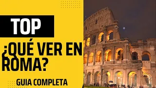 Qué VER y HACER en Roma en 3 días.Top imprescindibles | Guía COMPLETA