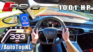 1001HP AUDI RS6 C8 MTM *333KMH* on AUTOBAHN [NO SPEED LIMIT] by AutoTopNL