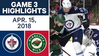 NHL Highlights | Jets vs. Wild, Game 3 - Apr. 15, 2018