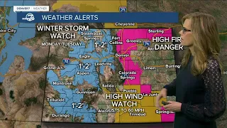 High fire danger for Sunday, then another storm