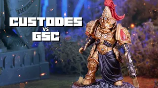 NEW ADEPTUS CUSTODES Codex vs Genestealer Cults  - A 10th Edition Warhammer 40k Battle Report