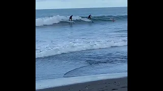 RC SURFER STEALS SURFERS WAVE ( Surfer gets angry)