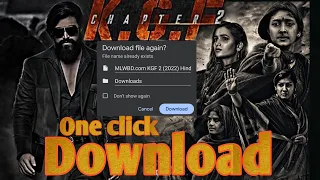 How to download KGF Chapter 2 movie in hindi || ডাউনলোড করুন