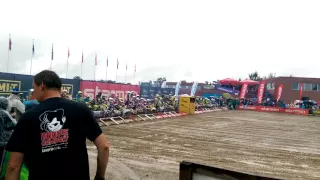 Sidecar Motocross World Championship Kiviõli 2016 First start with crash