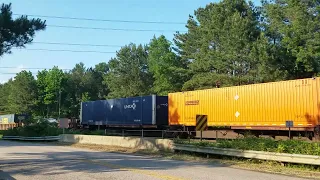 CSX Q031 and NS V62 meet at North Collier/Secoast. Petersburg, VA. 5/23/2018