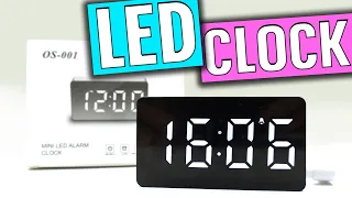Mini LED Alarm Clock OS-001 Unboxing & Settings - Mirror Table Clock - Aliexpress - Amazon