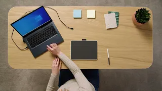 Connect your Wacom One pen tablet and turn it on PC