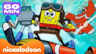 Spongebob | Setiap Mobil, Bus, Kereta, Robot, dan Kendaraan di Bikini Bottom! | 1 Jam | Nickelodeon