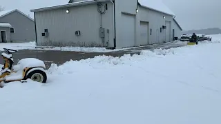 1/22/23 Snowplowing with the 1971 110 and 1974 112