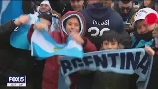 Argentina supporters in NYC celebrate