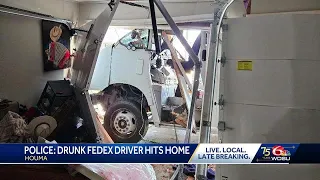 Houma police arrest FedEx delivery driver who crashed into home