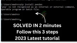 How to install pip in windows 11 in 2 minutes | 2023 Step by step guide |