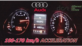 Audi A6 Allroad Quattro 4.2 FSI V8, 100-170 km/h Acceleration, Beschleunigung
