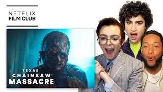 TEXAS CHAINSAW MASSACRE Cast Reacts To The Official Trailer | Netflix #shorts