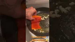 How to make Garlic Pan seared trout! Quick and tasty