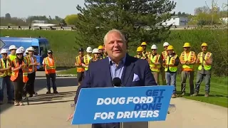 Ontario PC Leader Doug Ford outlines Highway 7 expansion – May 12, 2022