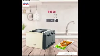 Bosch TAT4P447GB 4 Slice Toaster in Cream | Atlantic Electrics