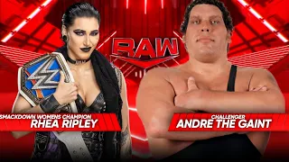 WWE 2K23 - Rhea Ripley VS Andre The Gaint | WWE Raw