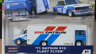 Hot wheels team transport BRE Datsun 510 & fleet flyer