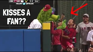 MLB Crazy Mascot and Fan Interactions