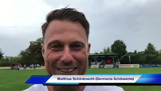 Fußball Brandenburgliga: Germania Schöneiche - Victoria Seelow 6:0 (Interview Matthias Schönknecht)