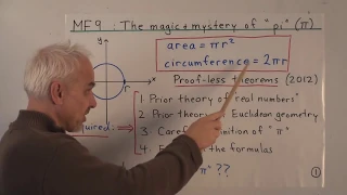 The magic and mystery of "pi" | Real numbers and limits Math Foundations 93 | N J Wildberger
