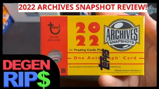 Rookie Auto! 2022 Topps Archives Snapshots Review!