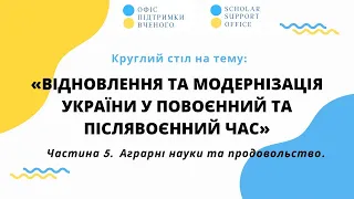 Цикл круглих столів «Відновлення та модернізація України у повоєнний та післявоєнний час».