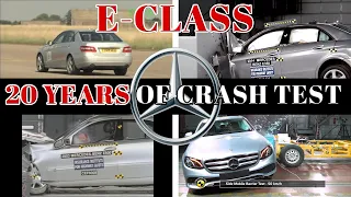 Mercedes Benz-E Class Crash Test from 1998 to 2018 | Euro NCAP & IIHS Crash Test Videos