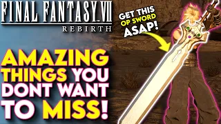 Do THIS First! Things You HAVE To Do First In Final Fantasy VII Rebirth - FF7 Rebirth Tips & Tricks